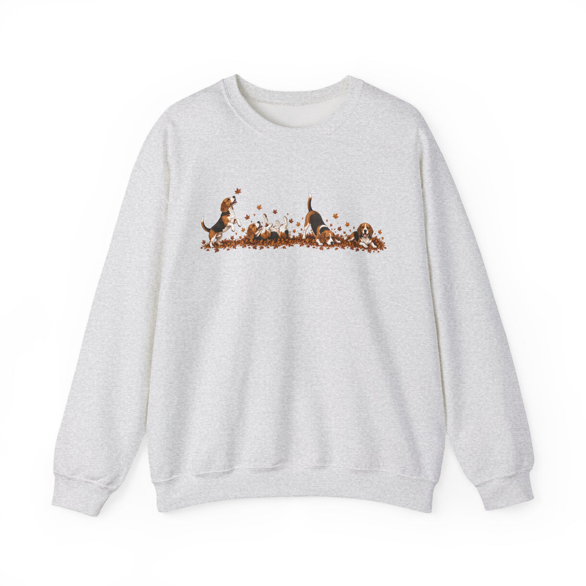 Beagle Playing in Leaves Fall Sweatshirt
