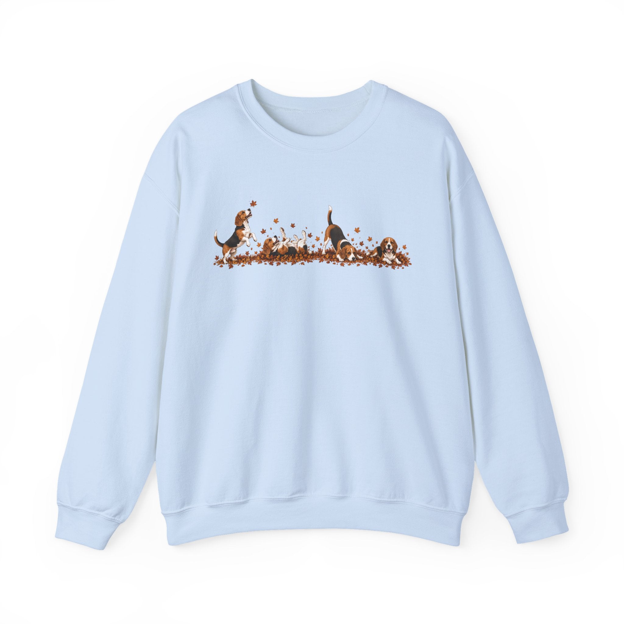 Beagle Playing in Leaves Fall Sweatshirt