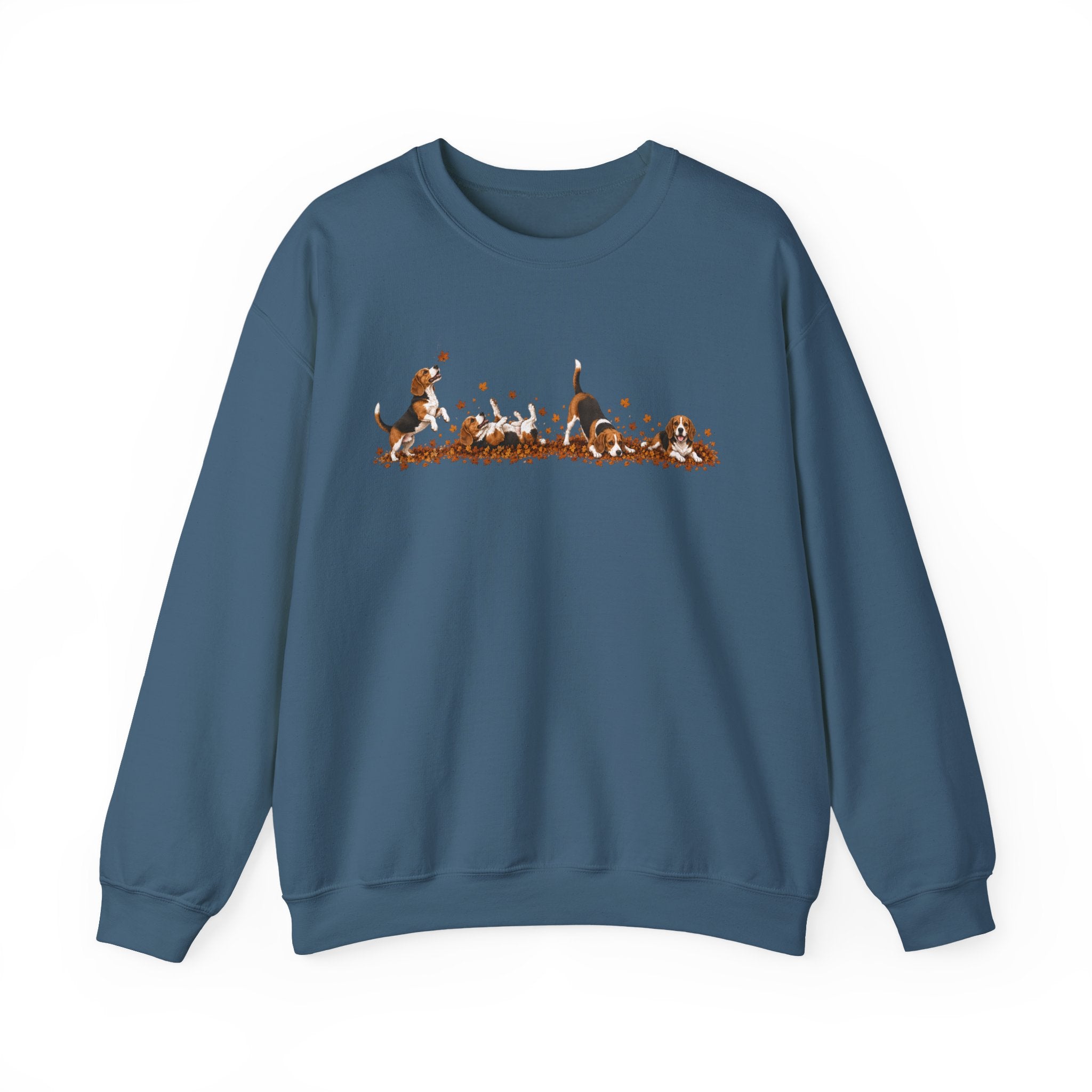 Beagle Playing in Leaves Fall Sweatshirt