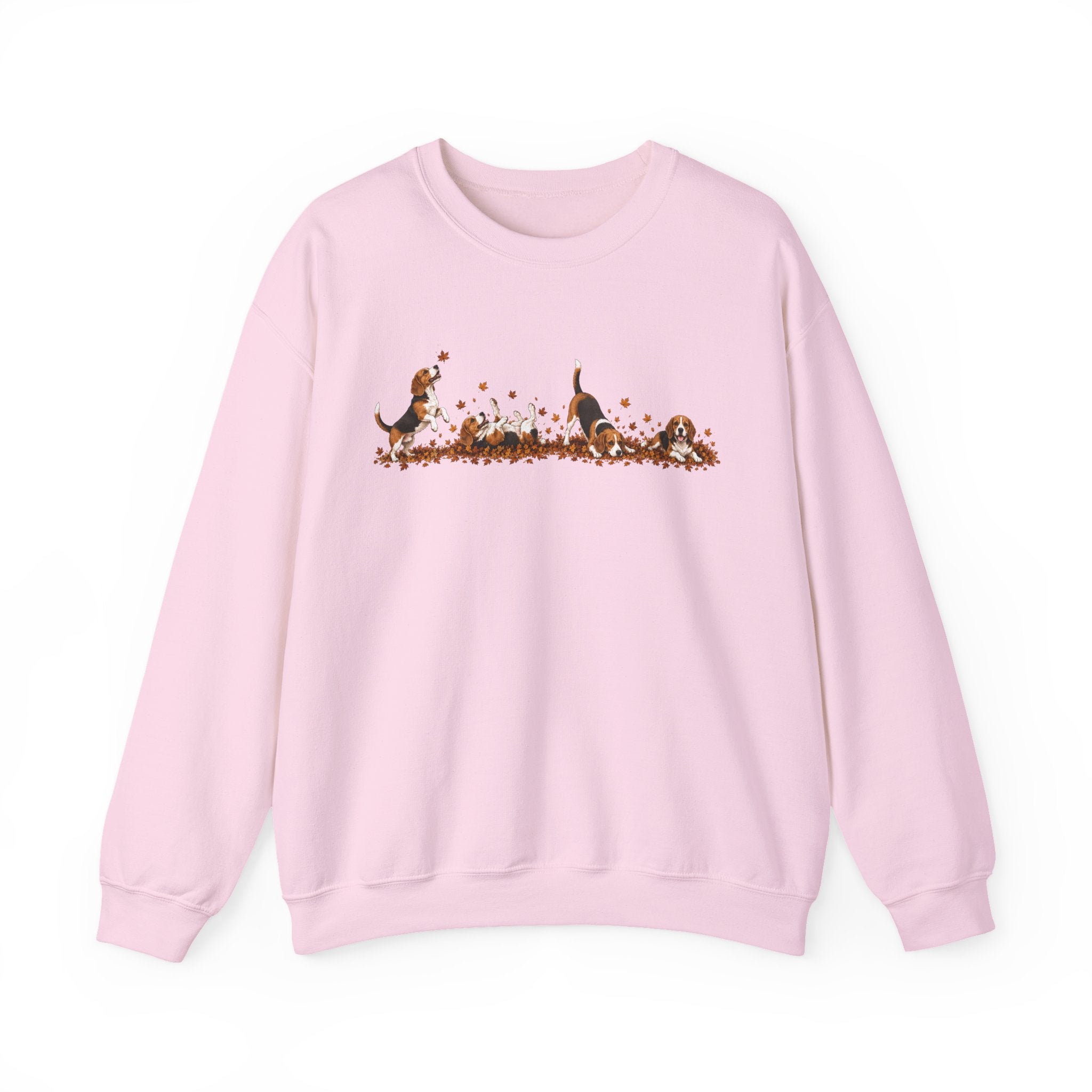 Beagle Playing in Leaves Fall Sweatshirt