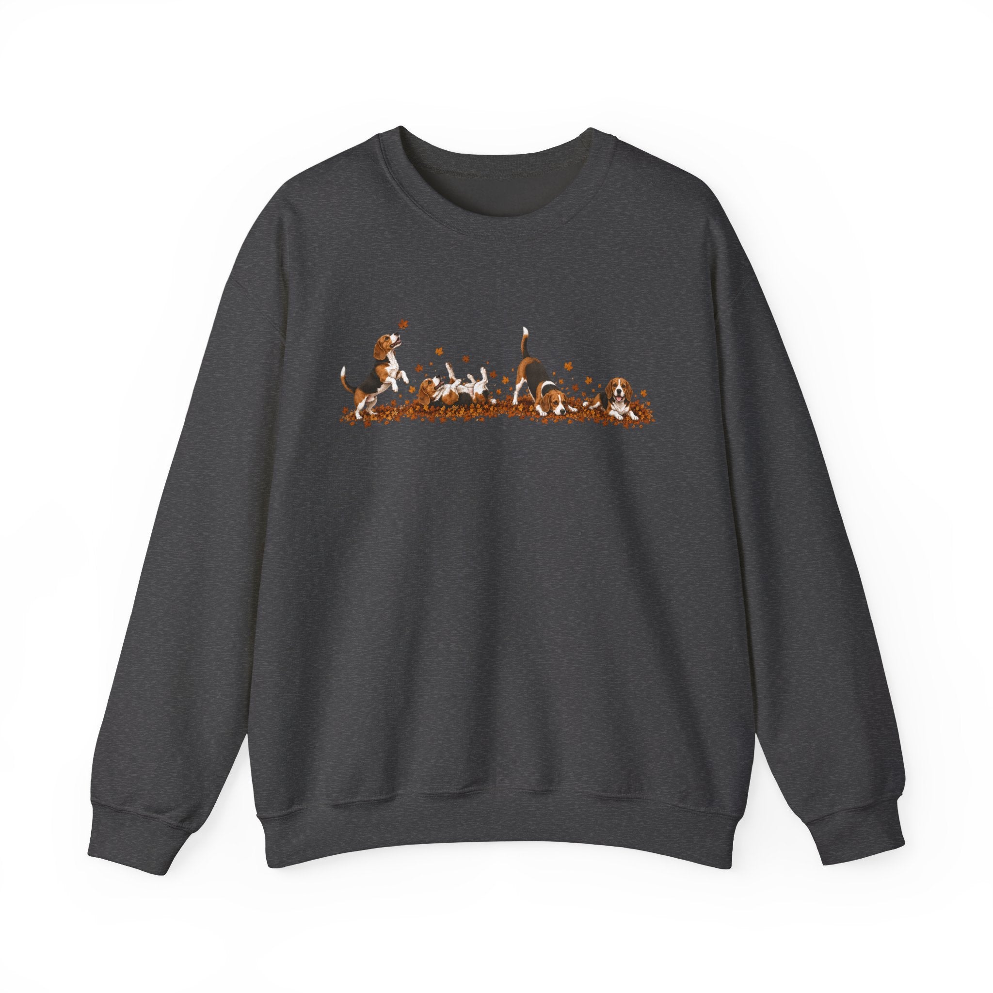 Beagle Playing in Leaves Fall Sweatshirt