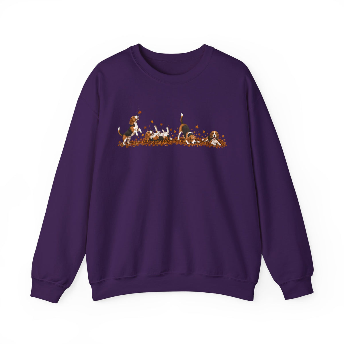 Beagle Playing in Leaves Fall Sweatshirt