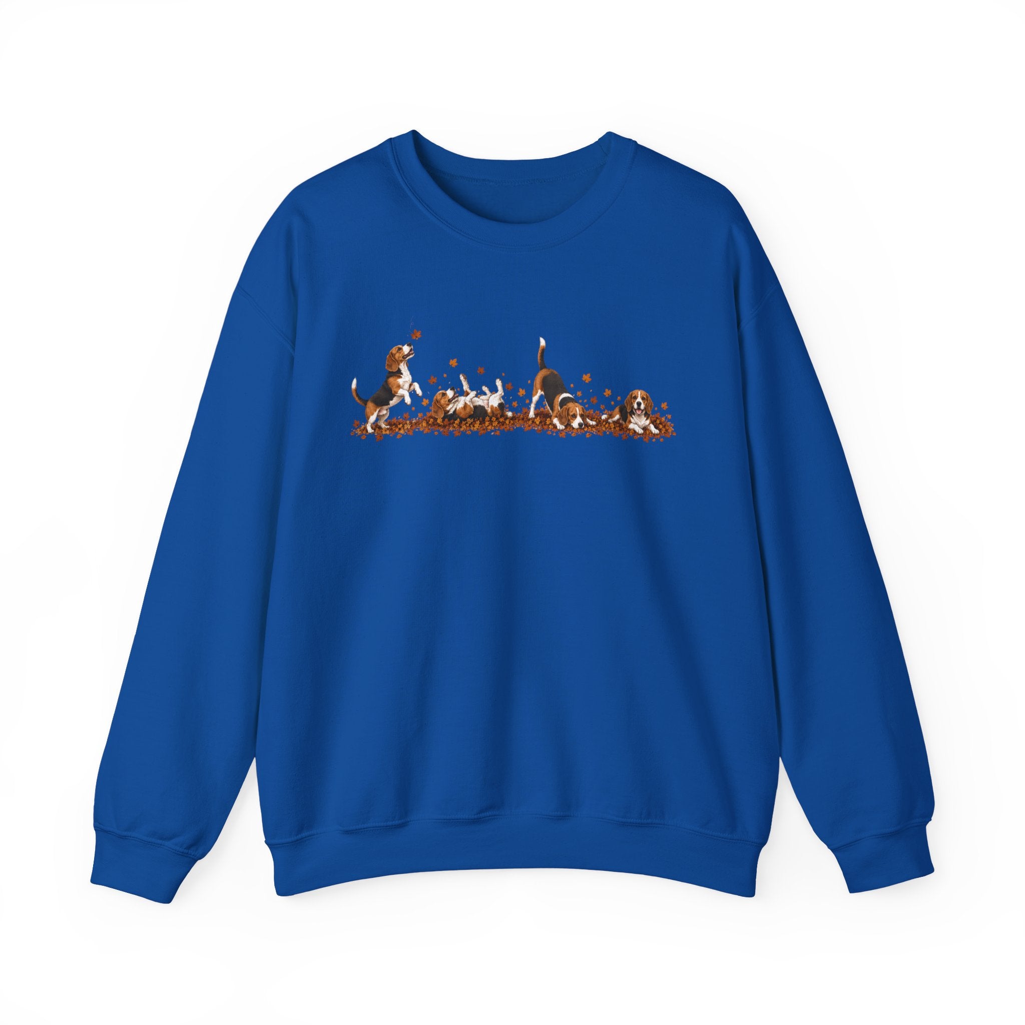 Beagle Playing in Leaves Fall Sweatshirt