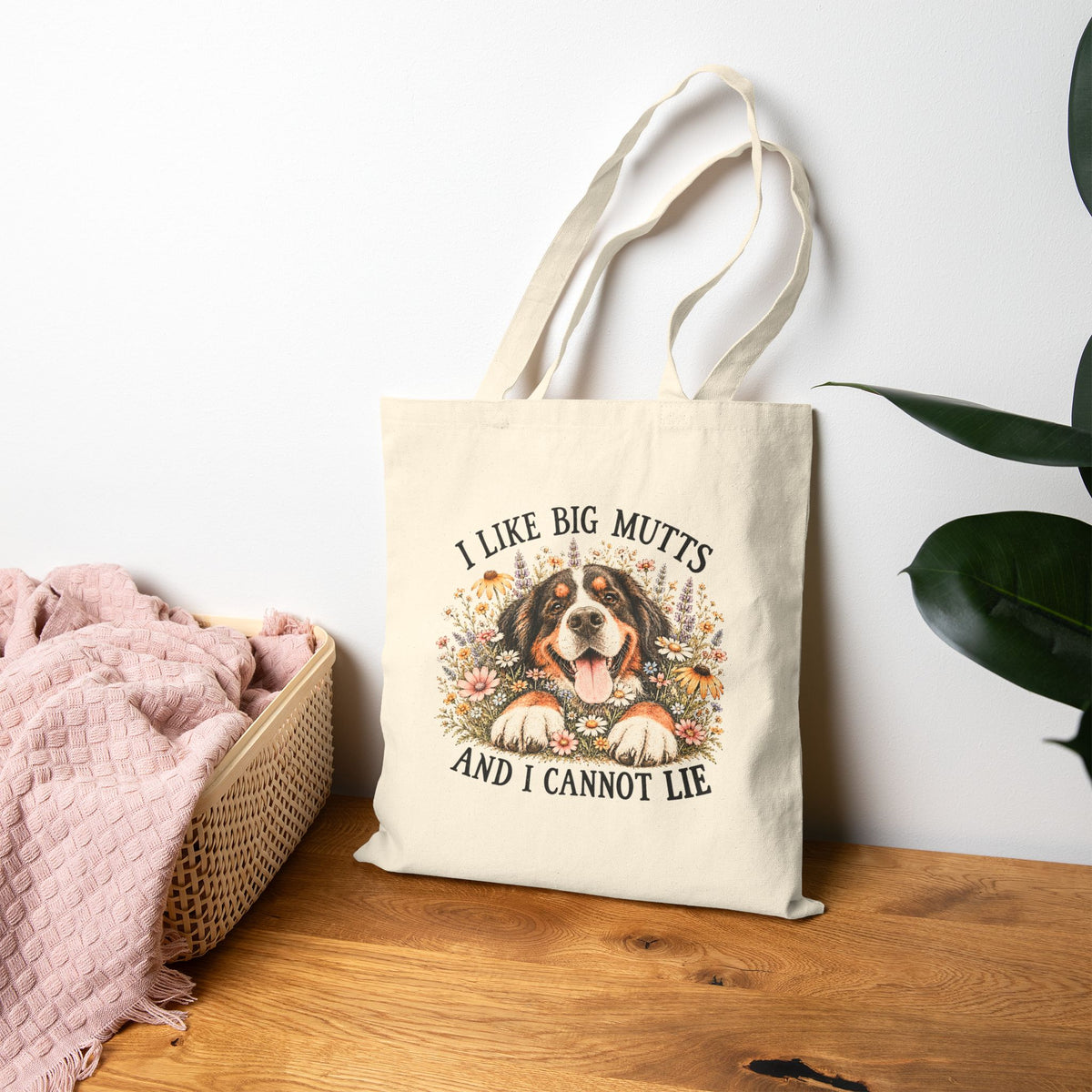 I Like Big Mutts Bernese Mountain Dog Tote Bag